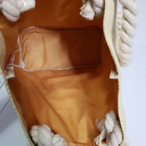 Cruise Club "Do Not Disturb" Straw Beach Bag Tote - Picture 7 of 10